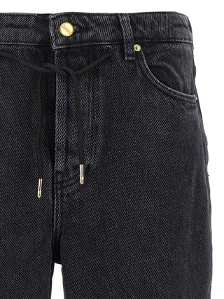 Ganni Black Cotton Jeans Denim