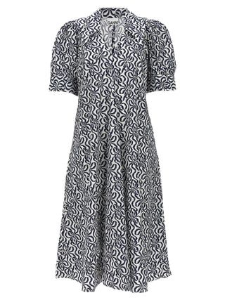 Ganni Multicolor Cotton Casual Dress