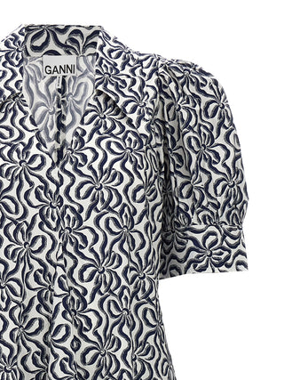 Ganni Multicolor Cotton Casual Dress
