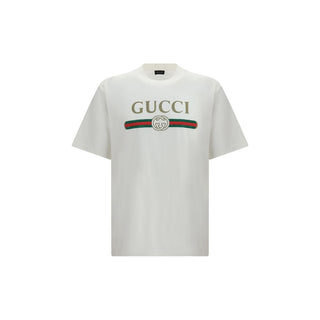 Gucci White Cotton T-Shirt