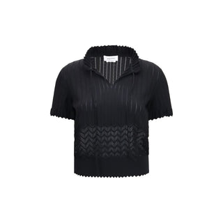 Alexander McQueen Black Viscose T-Shirt