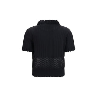 Alexander McQueen Black Viscose T-Shirt