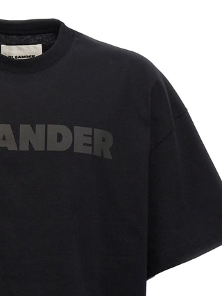 Jil Sander Logo Print Cotton T-Shirt