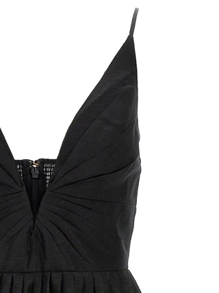 Zimmermann Black Linen Cocktail Dress