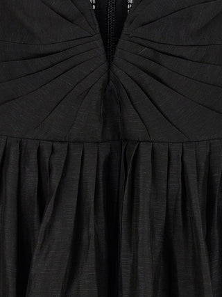 Zimmermann Black Linen Cocktail Dress