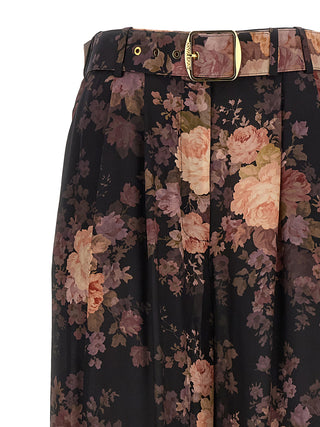 Zimmermann Multicolor Silk Casual Pants