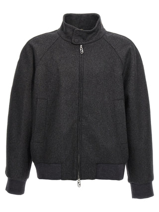 Fendi Gray Cashmere Jacket
