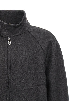 Fendi Gray Cashmere Jacket