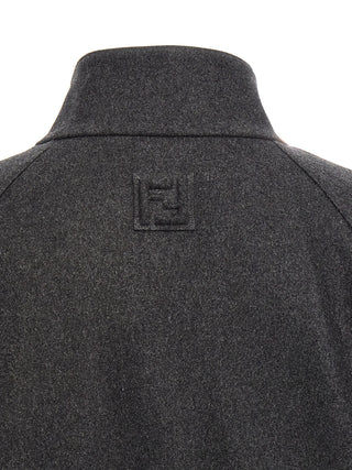 Fendi Gray Cashmere Jacket
