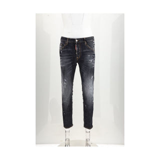 Dsquared² Black Cotton Skinny Jeans