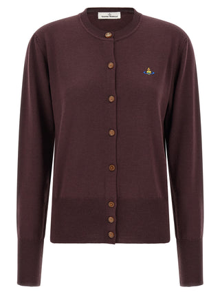 Vivienne Westwood Bordeaux Wool Cardigan