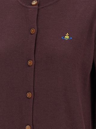 Vivienne Westwood Bordeaux Wool Cardigan