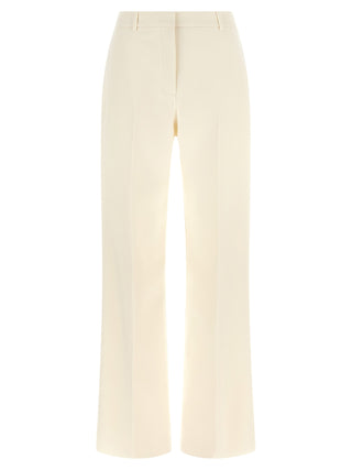 Fendi White Virgin Wool Dress Pants