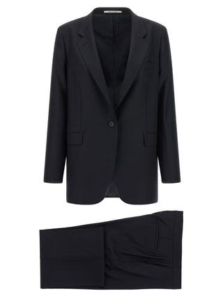 Tagliatore Black Virgin Wool Two-Piece Suit