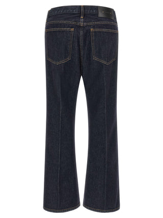 Khaite Blue Cotton Flared Jeans