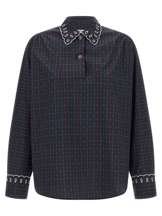 Marni Blue Cotton Blouse