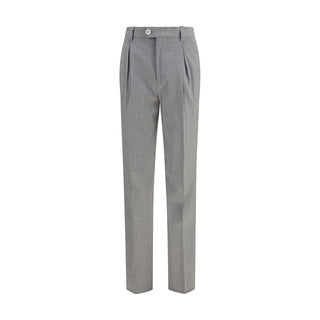 Brunello Cucinelli Gray Wool Oves Aries Dress Pants