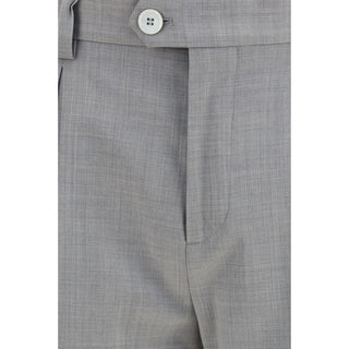 Brunello Cucinelli Gray Wool Oves Aries Dress Pants