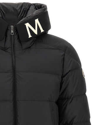 Moncler Black Polyester Full-Length Jacket