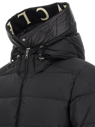 Moncler Black Polyester Full-Length Jacket