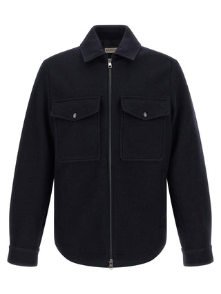 Moncler Blue Virgin Wool Blouse