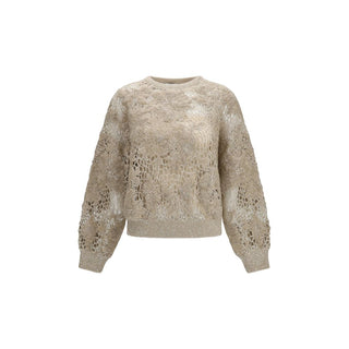 Brunello Cucinelli Beige Mohair Sweatshirt