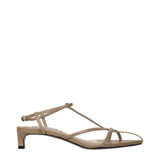 Jil Sander Leather Flat Sandals