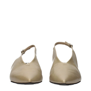 Jil Sander Leather Mid Heel Pumps