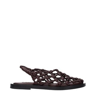 Jil Sander Leather Flat Sandals