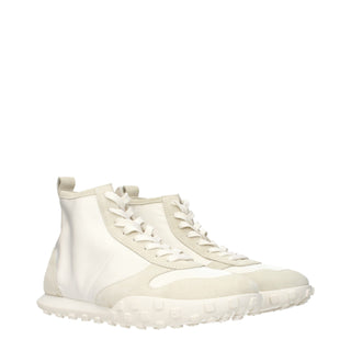Jil Sander Fabric High-Top Sneakers
