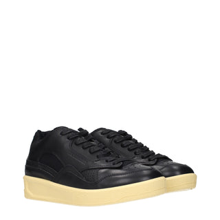 Jil Sander Leather Low-Top Sneakers