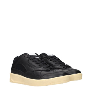 Jil Sander Leather Low-Top Sneakers