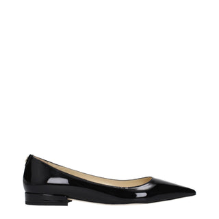 Jimmy Choo Black Leather Flats