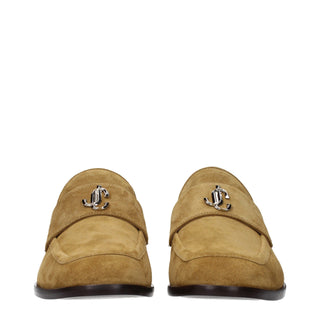 Jimmy Choo Brown Leather Slip-On Loafers