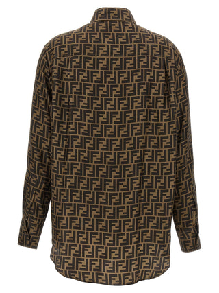 Fendi Brown Silk Blouse