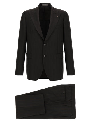 Tagliatore Gray Wool Two-Piece Suit