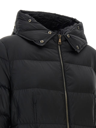 Moncler Black Polyamide Coat