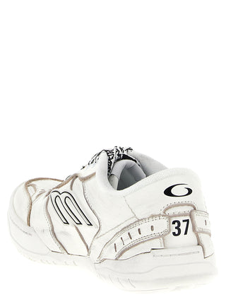 Balenciaga White Calfskin Athletic Sneakers