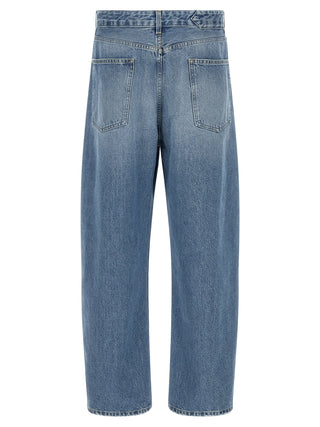 Jacquemus Blue Cotton High-Waisted Jean
