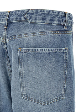 Jacquemus Blue Cotton High-Waisted Jean