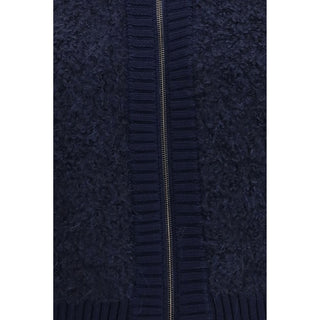 Jacob Cohen Blue Alpaca Vicugna Pacos Cardigan