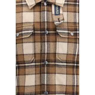 Woolrich Brown Wool Oves Aries Full-Length Jacket