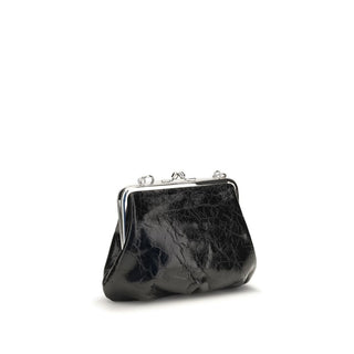 Vivienne Westwood Black Calf Leather Bos Taurus Wallet