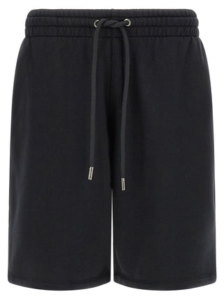 Off-White Black Cotton Bermuda Shorts