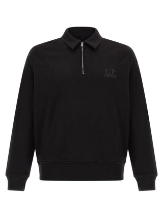 C.P. Company Black Cotton Sweatshirt