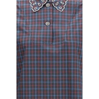 Marni Blue Cotton Pattern Shirt