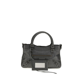 Balenciaga Gray Lamb Ovis Aries Shoulder Bag
