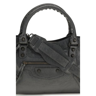 Balenciaga Gray Lamb Ovis Aries Shoulder Bag