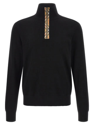 Burberry Black Wool Cardigan