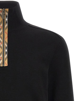 Burberry Black Wool Cardigan